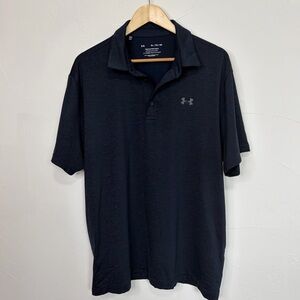 Under Armour‎ The Performance Polo Men's XL Navy Blue Golf Shirt Preppy